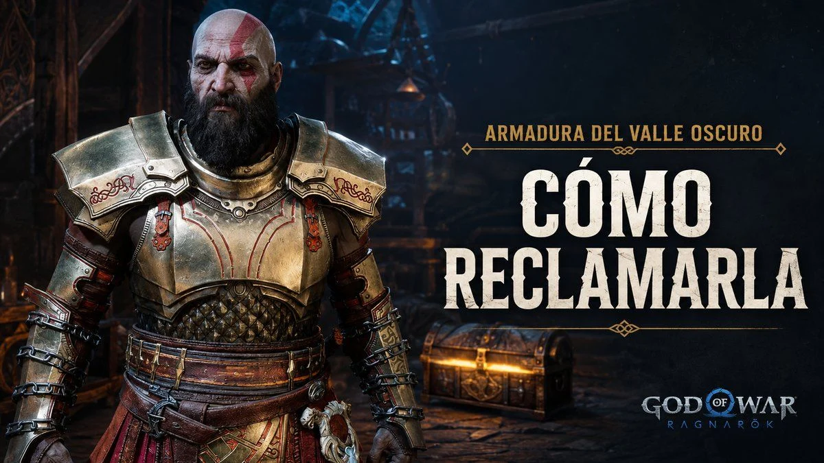 Kratos con la armadura del Valle Oscuro