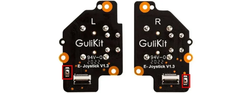 botón calibrar gulikit joystick sin drift
