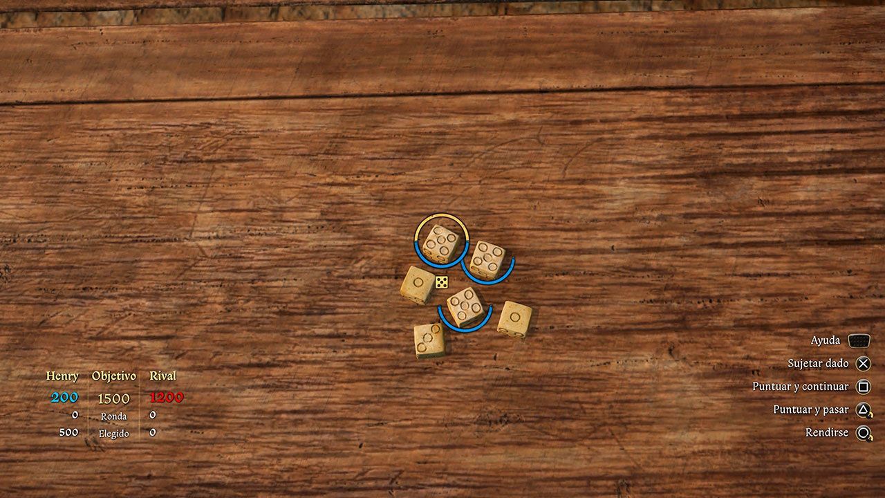 puntuar y continuar dados KCD II