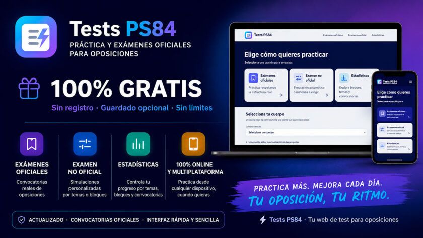 test.ps84.es test de oposiciones.