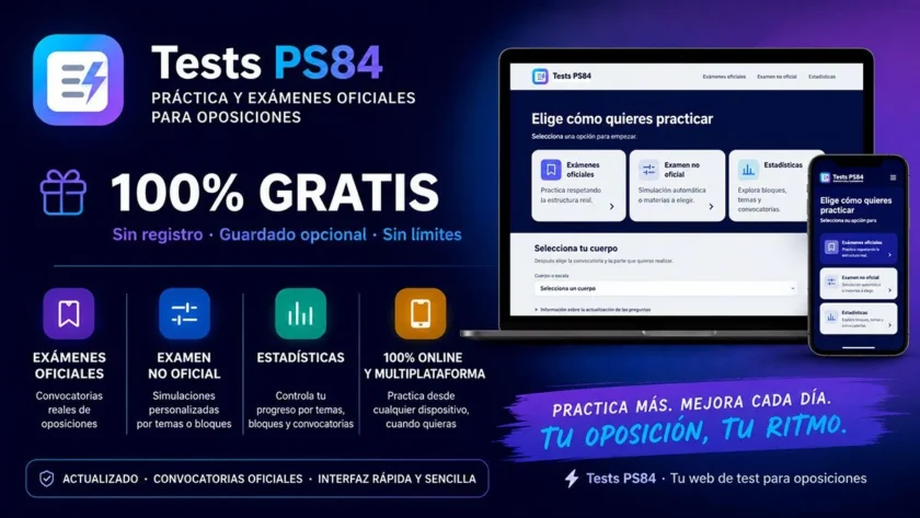 test.ps84.es test de oposiciones.