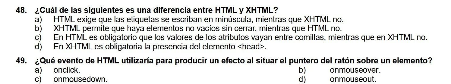 examen test estrategias