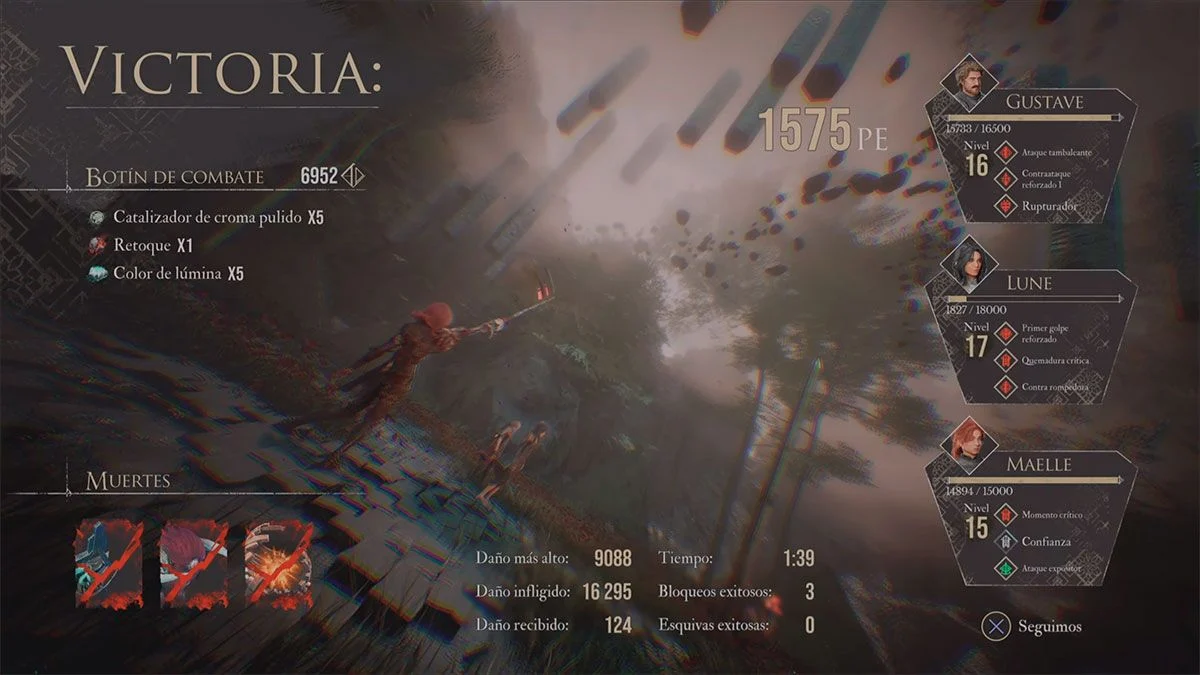 recompensas obtenidas al derrotar un Petank en Expedition 33