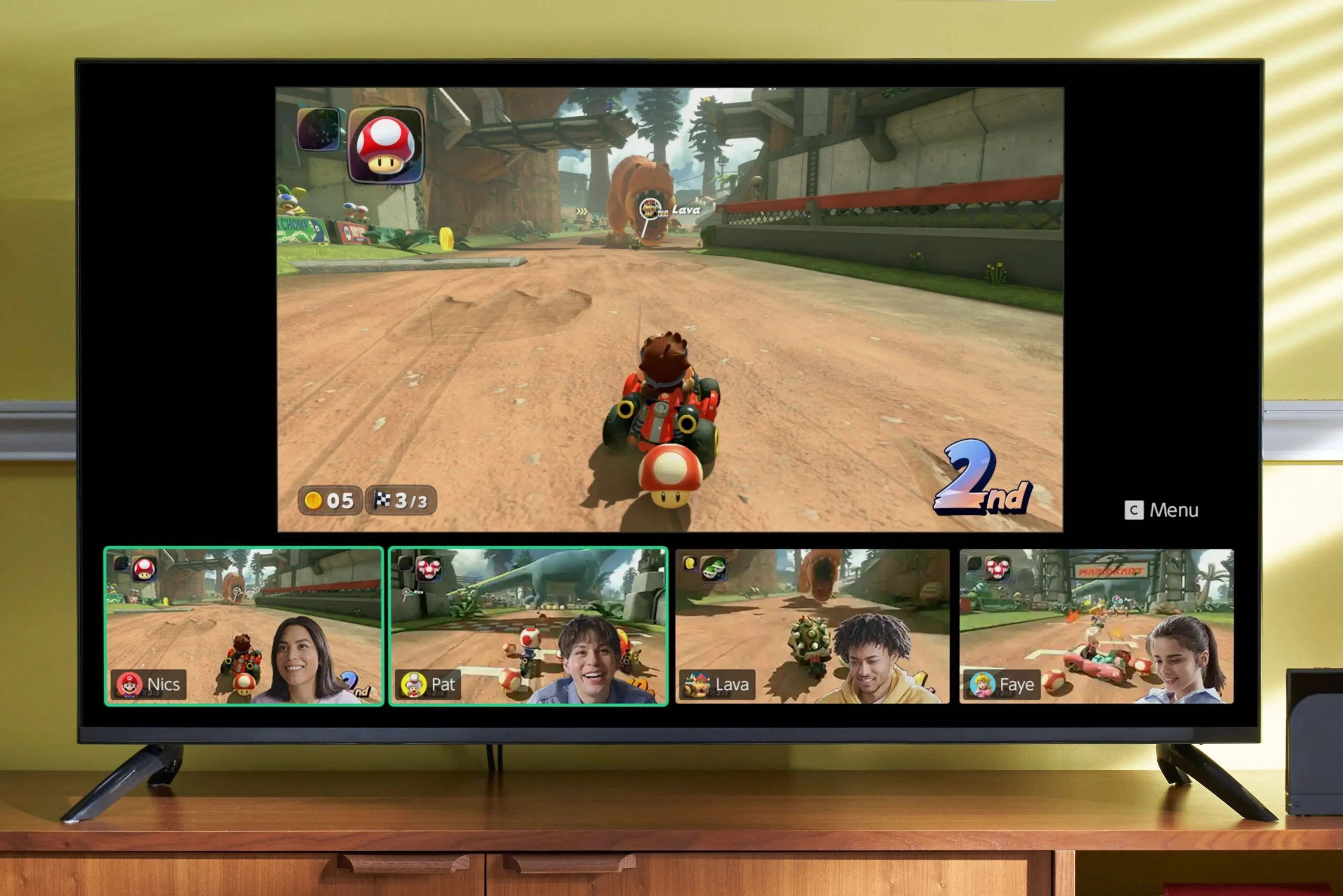gamechat mario kart switch 2