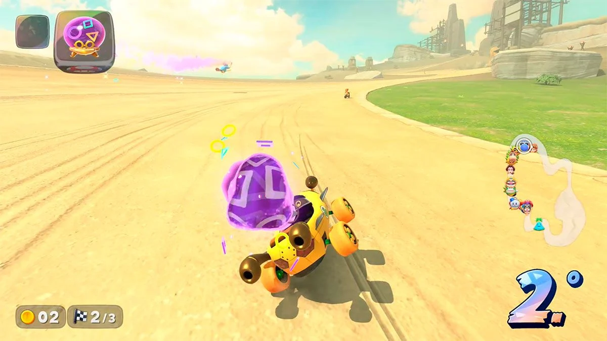 personaje kamek mario kart world