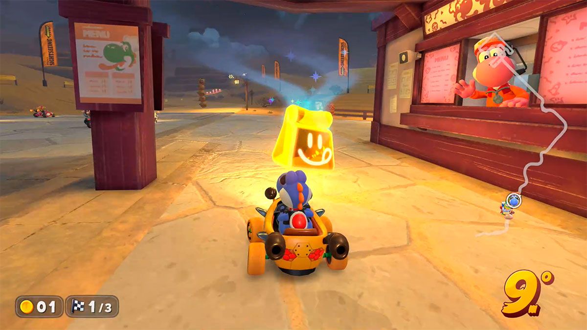 puesto comida rápida skin mario kart
