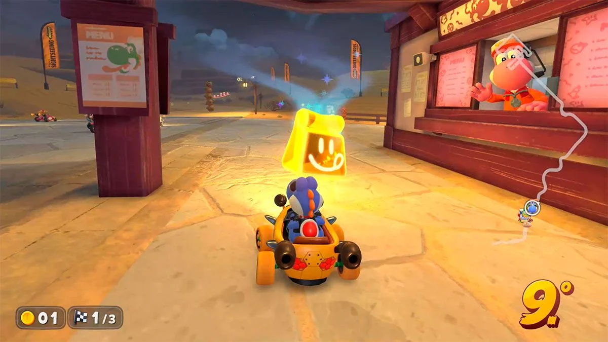 puesto comida rápida skin mario kart