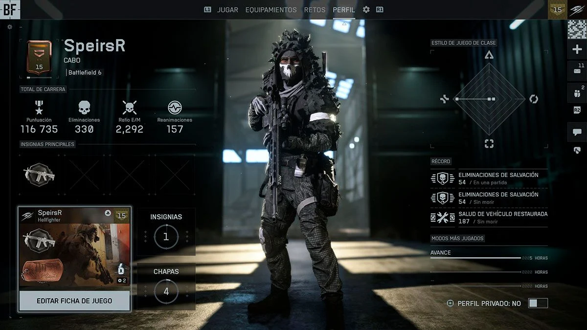 cambiar soldado perfil battlefield 6