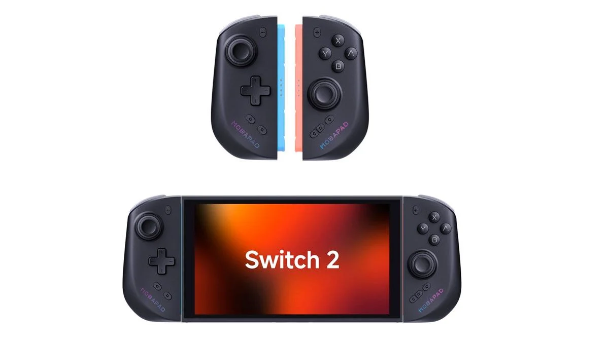 Mobapad M12 HD conectados a Nintendo Switch 2 en modo portátil
