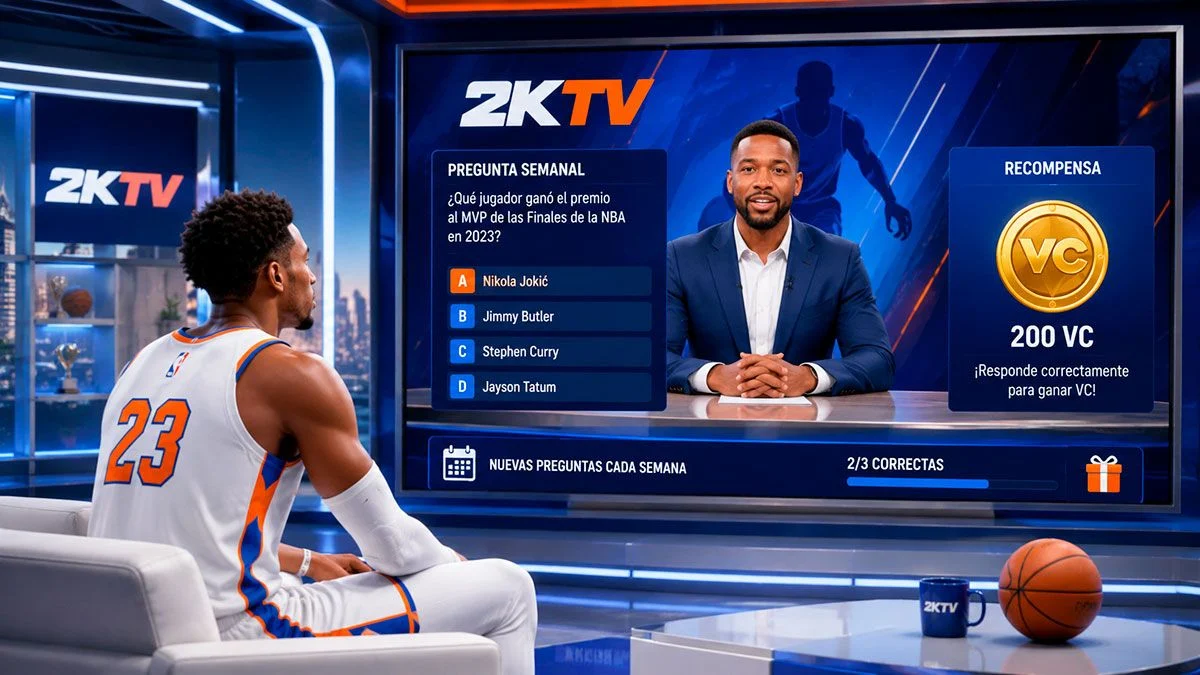 Programa 2KTV utilizado para conseguir recompensas en NBA 2K