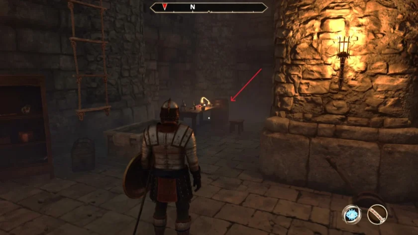 Barril con las Manzanas Envenenadas dentro de Fuerte Farragut en Oblivion Remastered