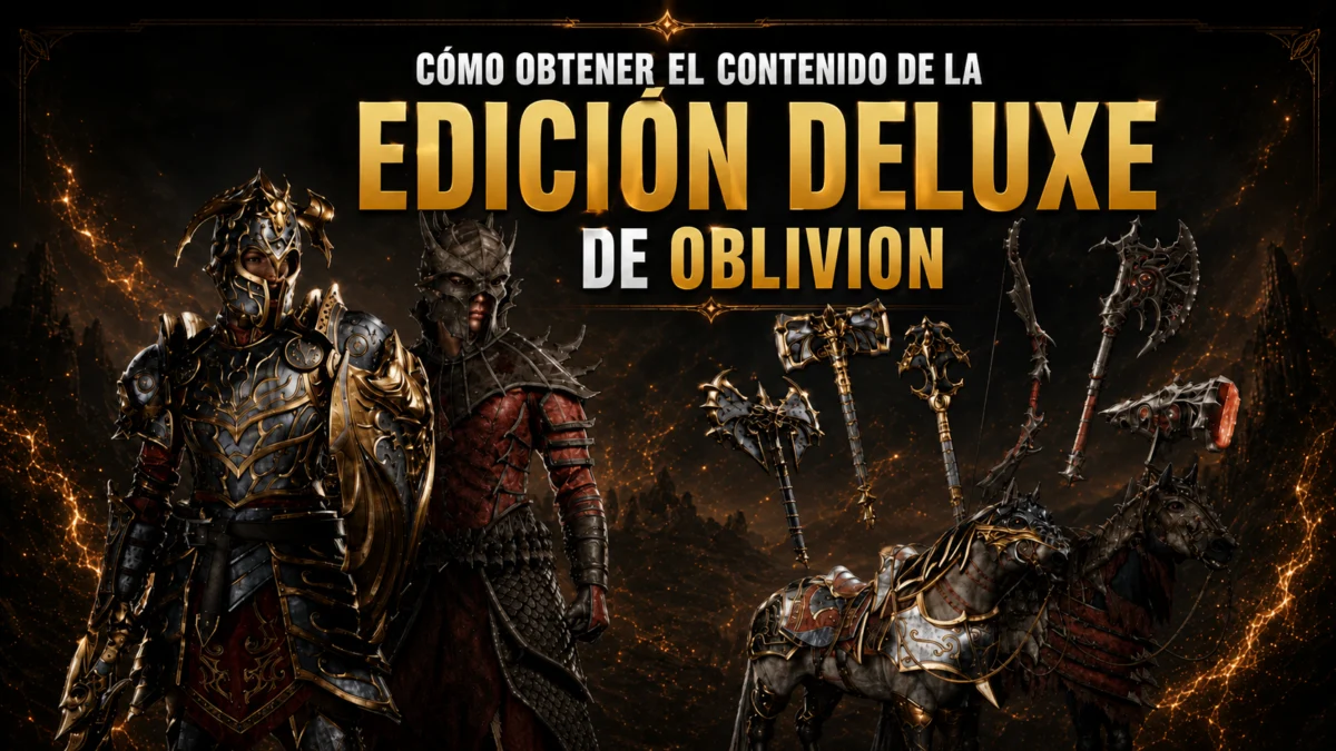 oblivion contenido deluxe armas y armaduras
