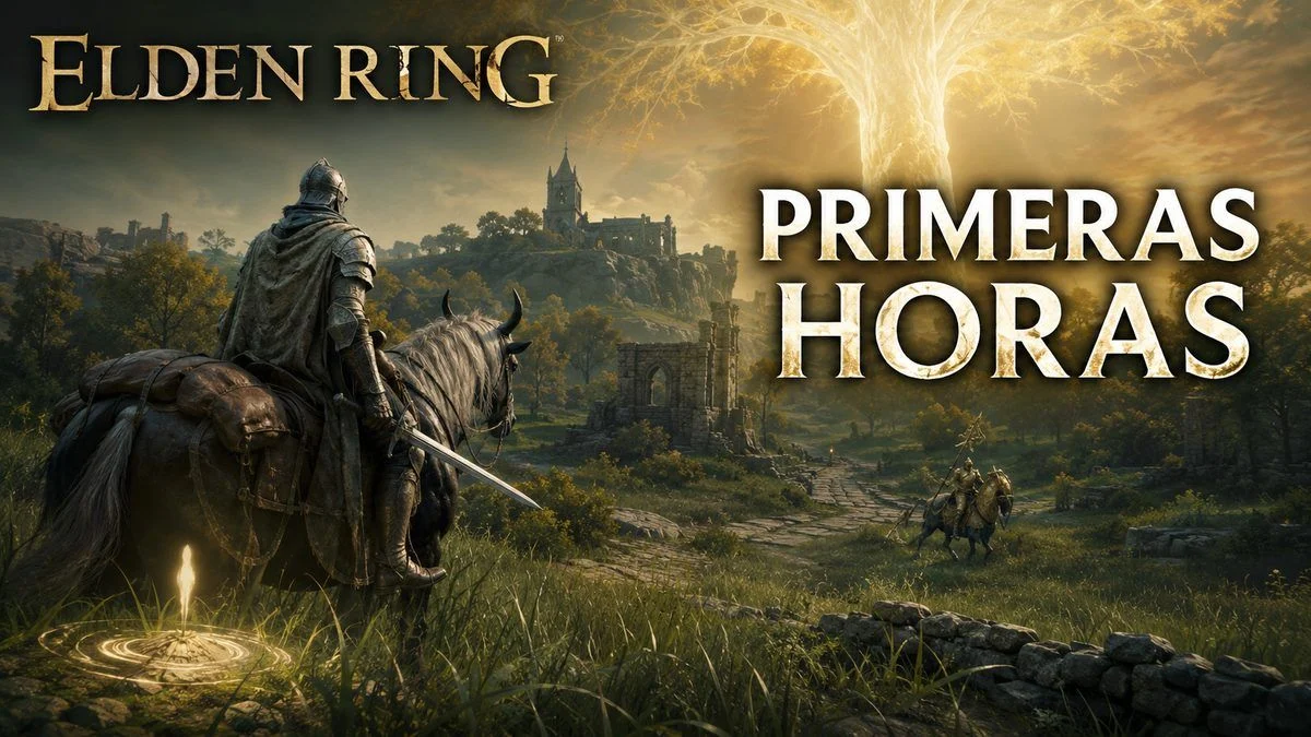 Sinluz junto a Torrentera contempla las llanuras de Necrolimbo durante las primeras horas de Elden Ring.