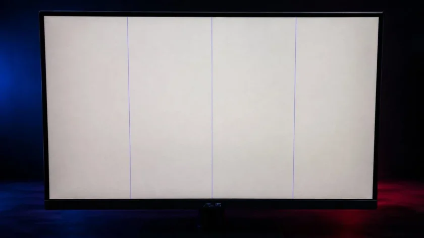 error pantalla gris con líneas azules