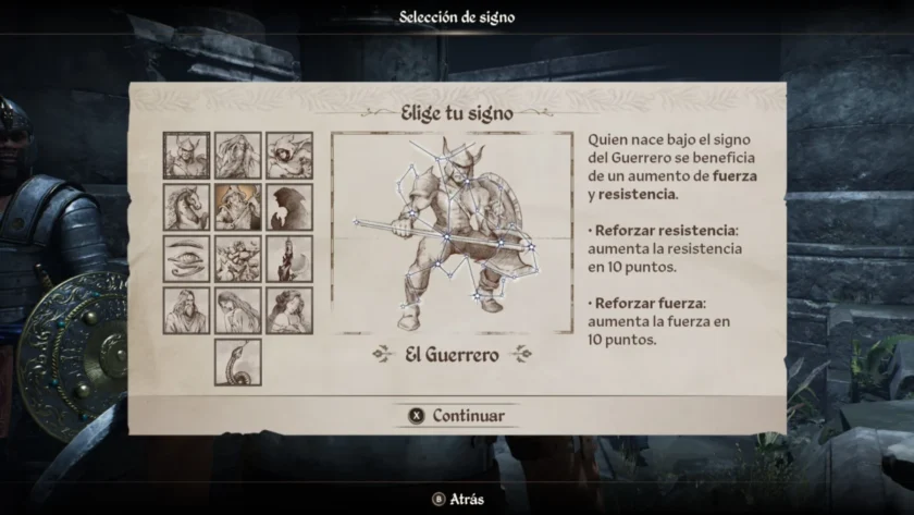 signo del guerrero oblivion