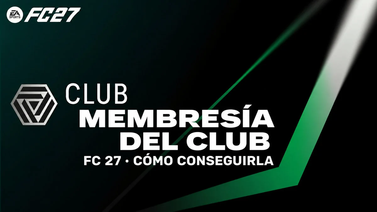 Gráfico de la Membresía del Club de EA Sports FC 27 sobre fondo verde y negro