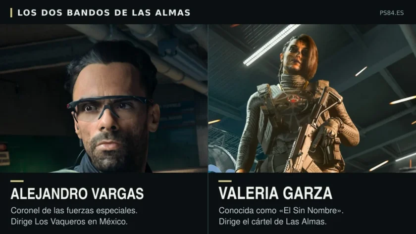 Fichas de Alejandro Vargas, jefe de Los Vaqueros, y Valeria Garza, líder del cártel de Las Almas