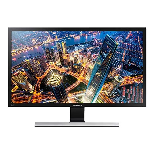 Samsung U28E570 - Monitor de 28"4K (3840x2160), 1 ms, 75 Hz, FreeSync, Flicker-Free, LED, 16:9, 1000:1, 370 cd/m², 170°, 2x HDMI, DisplayPort, Soporte VESA, Gaming Negro Metálico / Plata