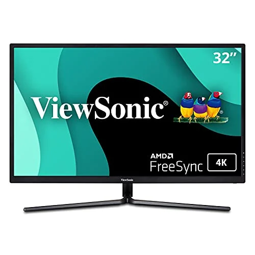 ViewSonic VX3211-4K-MHD 32", 4K, Panel VA, FreeSync, HDR10, HDMI, DP, Altavoces, Color Negro