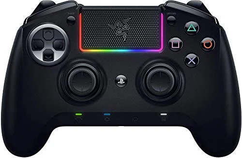 Razer Raiju Ultimate (2019) - Mando inalámbrico y con cable para PS4 + PC (mando Bluetooth con cable e inalámbrico, botones de acción mecatáctiles, intercambiables) Negro