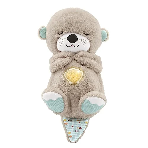 Fisher-Price Nutria Hora de Dormir - Peluche Musical - Con Movimiento, Sonidos y Luces Relajantes - Regalo para Bebés de 0+ Meses (FXC66)