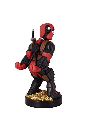 Cable Guys - Rear View Deadpool Marvel Phone Holder & Collectable Desktop Gaming Accessories Holder - Stable Phone Stand for Holding Phones/iPhone/Samsung and Most Controllers