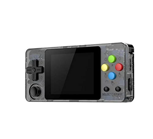 OPENDINGUX OPEN SOURCE CONSOLE LDK Game Pantalla de 2.7 Pulgadas Mini Computadora De Mano Para Niños y Familia Consola de Juegos Retro （Negro transparente）
