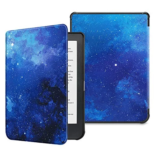 Fintie SlimShell Funda Compatible con Kobo Clara HD (15,2 cm (6") - Súper Delgada y Ligera Carcasa de Cuero Sintético con Función de Auto-Reposo/Activación, Cielo Estrellado