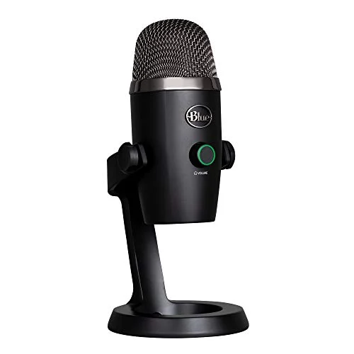 Logitech for Creators Blue Yeti Nano Micrófono de condensador USB Premium, Grabación, Streaming, Gaming, Podcasting, PC, Mac, Efectos Blue VO!CE, Cardioide y Omnidireccional, Sin Latencia - Negro