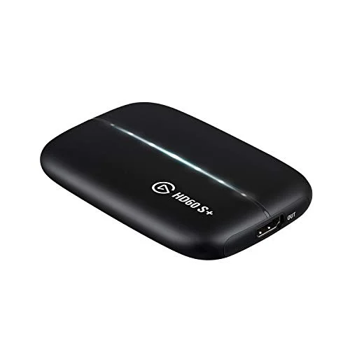Elgato HD60 S+, capturadora externa, streaming y grabación a 1080p60 HDR10 o 4K60 HDR10, en PS5, PS4/Pro, Xbox Series X/S, Xbox One X/S, en OBS y otros, funciona con PC y Mac, Negro