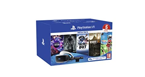 PS VR – Mega Pack V2 -PS VR Headset + PS Camera +5 Giochi- Bundle [Importación Italiana]
