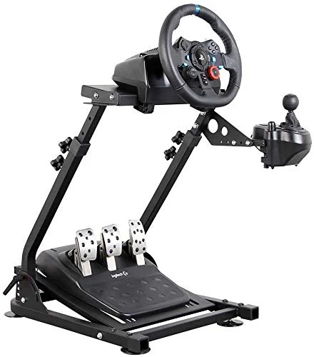 Soporte del volante para Logitech G27 G25 G29 Altura del volante ajustable Plegable, solo soporte para juegos Soporte para ruedas y pedal no incluidos