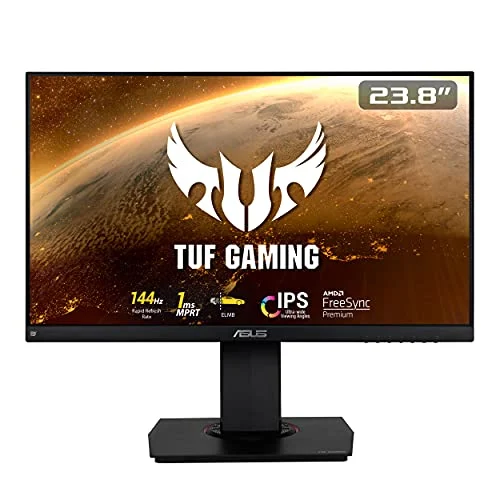 "ASUS VG249Q - Monitor de Gaming de 23.8" (Full-HD 1920x1080, 1 ms, 144 Hz, VGA y HDMI) color Negro"