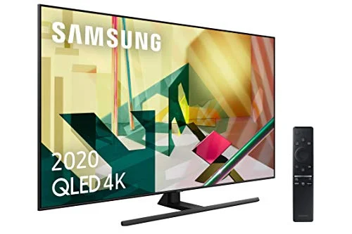 Samsung QLED 2020 55Q70T - Smart TV de 55" 4K UHD, Inteligencia Artificial 4K, HDR 10+, Multi View, Ambient Mode+, One Remote Control y Asistentes de Voz Integrados, con Alexa integrada