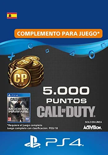 Call of Duty : Modern Warfare 5000 Points | Código de descarga PS4 - Cuenta española