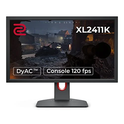 BenQ ZOWIE XL2411K Monitor Gaming (24 pulgadas, 144 Hz, 1080p, Compatible con PS5 y Xbox 120 fps, TN rápido, DyAc, Ecualizador negro, Intensidad de color)