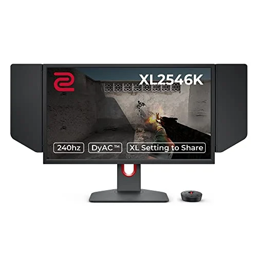 BenQ ZOWIE XL2546K Monitor Gaming (24,5 pulgadas, FHD 1080p, 240 Hz, 0.5ms, DyAc+, XL Setting to Share, S switch, Capucha de protección)