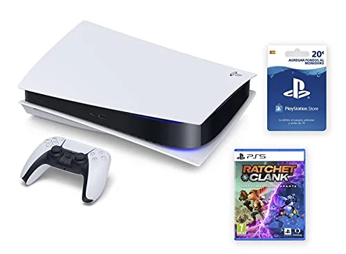 PlayStation 5 - PS5 Standard + Ratchet & Clank + Tarjeta PSN 20 € [Bundle]