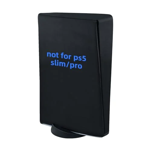 Tolesum Funda Protectora para PS5, Cubierta Antipolvo para PS5 Edición Digital / Consolas Ultra HD –No para PS5 Slim/Pro- Negro