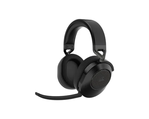 Corsair HS65 WIRELESS Auriculares para Juegos Multiplataforma con Bluetooth - Dolby 7.1 Sonido Envolvente - Micrófono Omnidireccional - iCUE - PC, Mac, PS5, PS4, Nintendo Switch, Móvil - Carbono