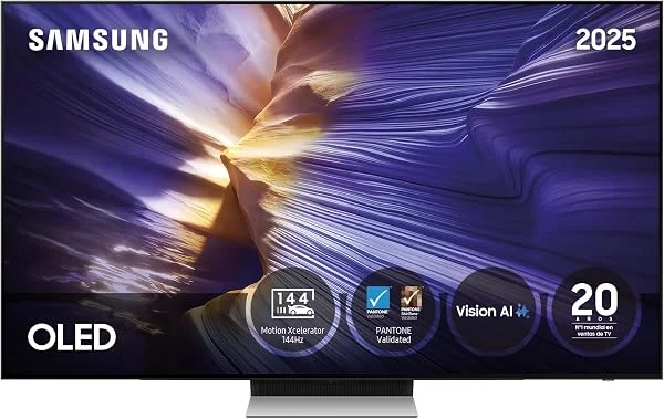 Samsung TV 55 Pulgadas OLED S90F 4K Smart TV con Vision AI, Motion Xcelerator 144Hz y Colores certificados por Pantone