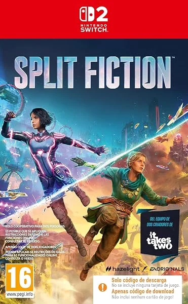Split Fiction Switch 2 | Caja con código de descarga | Videojuegos | Castellano