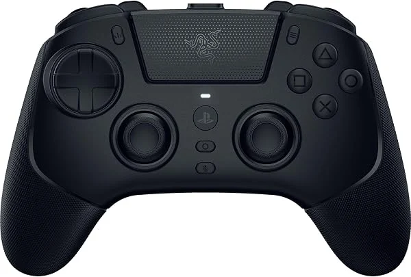 Razer Raiju V3 Pro - Mando inalámbrico e-sports para PlayStation 5 y PC - 4 botones extraíbles y 2 garras de agarre - sticks analógicos TMR - Pro HyperTrigger - Botones Mecha-Táctiles | Negro