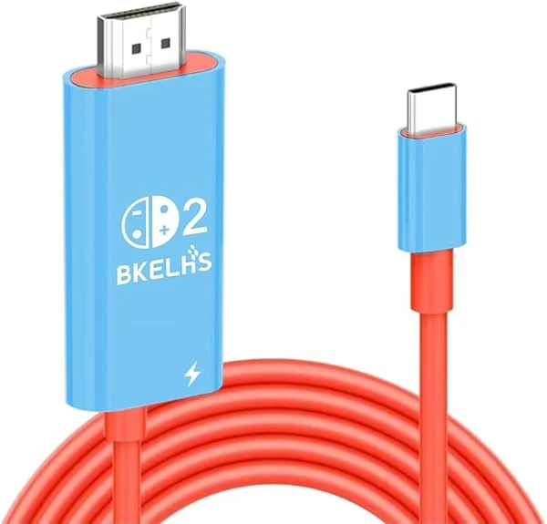 2026 USB C to HDMI Cable Adapter for Nintendo Switch 2, 4K 60Hz HDMI 2.0, 100W Charging Port, TV Adapter Switch 2 Dock for Steam Deck, Portable for Nintendo 2 Accessories Switch OLED Docking Station