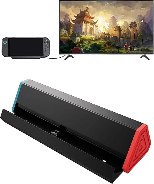 Antank Switch 2 TV Dock Solo Compatible con Nintendo Switch 2 | Aleación Aluminio Retráctil Portátil Base Support con 4K@120Hz HDMI Salida/100W Entrada /Puerto USB, Oficial TV Dock Repuesto