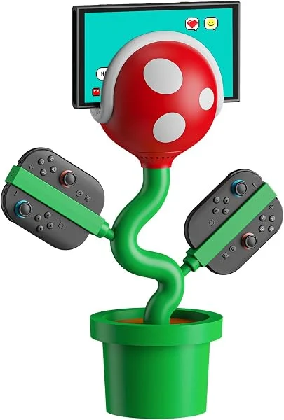 Docking Station Compatible con Switch 2, Base de Carga para Switch2/joypad, POWKONG Charging Station Piranha2 Cargador con puertos HDMI 4K 60Hz/USB 2.0/USB-C, Carga Rápida PD