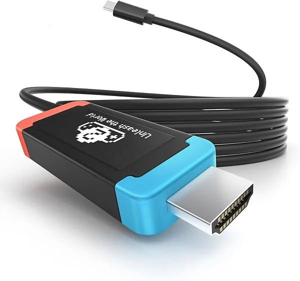 Lemorele Adaptador USB C a HDMI, Compatible con Switch 2/OLED, Cable HDMI 2.0 4K@60Hz de 2 m con PD 100W, Plug & Play, Alternativa al Dock TV, Compatible con Steam Deck, ROG Ally, Portátil, Tablet, TV