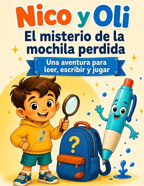 Nico y Oli: El misterio de la mochila perdida (Nico y Oli: Aventuras para leer, escribir y jugar)